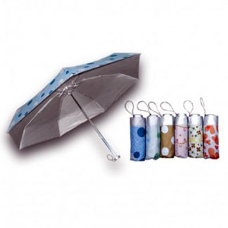 UMB0116 – 5 Folds/Section Printed Silver Coated Foldable Umbrella