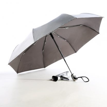 UMB0129 Auto Open and Close Silver Handle Foldable Umbrella