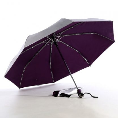 UMB0130 Auto Open and Close Coloured Handle Foldable Umbrella