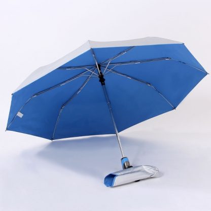 UMB0130 Auto Open and Close Coloured Handle Foldable Umbrella